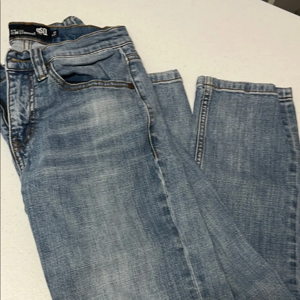 RSQ Blue Slim Straight Jeans Classic Style